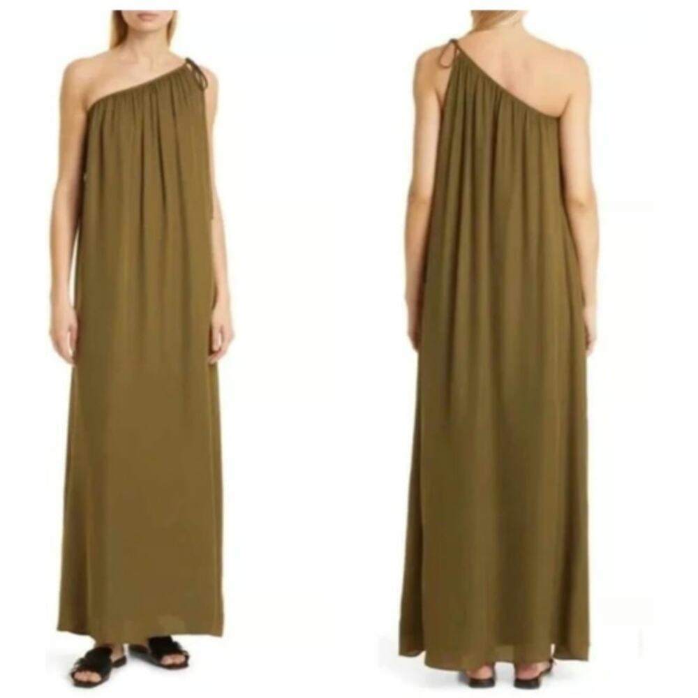 TWP Dinner at Mackizi One-Shoulder Silk Chiffon Dress‎ Size XS
